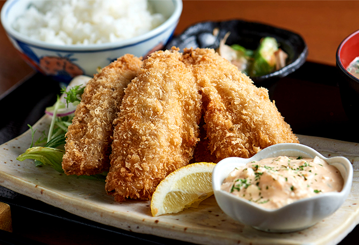 アジフライ定食